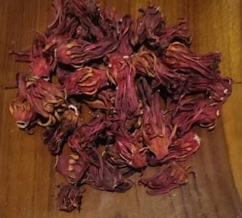 Bunga rosela merah kering utuh pilihan